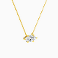 Load image into Gallery viewer, Marquise Cut Prong Set Moissanite Solitaire Necklace