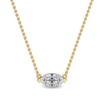Load image into Gallery viewer, Marquise Moissanite Solitaire Pendant Necklace