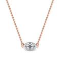 Load image into Gallery viewer, Marquise Moissanite Solitaire Pendant Necklace