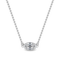 Load image into Gallery viewer, Marquise Moissanite Solitaire Pendant Necklace