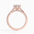 Load image into Gallery viewer, Marquise Cut Hidden Halo Moissanite Engagement Ring