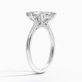 Marquise Cut Hidden Halo Moissanite Engagement Ring
