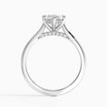 Load image into Gallery viewer, Marquise Cut Hidden Halo Moissanite Engagement Ring