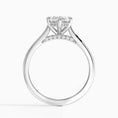 Marquise Cut Hidden Halo Moissanite Engagement Ring