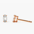 Load image into Gallery viewer, Marquise Cut Moissanite Stud Earrings