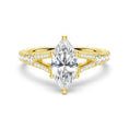 Load image into Gallery viewer, Marquise Cut Split-Shank Moissanite Engagement Ring