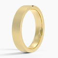 Matte Baguette Black Moissanite Men’s Wedding Band-4.5 mm