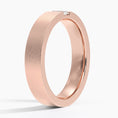Matte Baguette Moissanite Men’s Wedding Band-4.5 mm