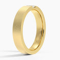 Matte Baguette Moissanite Men’s Wedding Band-4.5 mm