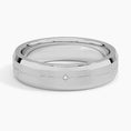 5.5 mm Matte Star-Set Moissanite Accents Men’s Wedding Band