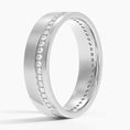 5.5 mm Micro Pavé Moissanite Eternity Men’s Wedding Band
