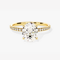 Load image into Gallery viewer, Micropave_Oval_Cut_Moissanite_Engagement_Ring_With_Hidden_Halo_1