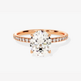 Load image into Gallery viewer, Micropave_Oval_Cut_Moissanite_Engagement_Ring_With_Hidden_Halo_2