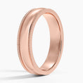 5 mm Milgrain Men’s Wedding Band