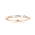 Minimal Stackable Moissanite Wedding Band - 2.0 mm
