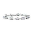 Mixed-Cut Moissanite Multi-Shape Chain Bracelet