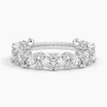 Mixed Shape Marquise and Round Moissanite Wedding Band