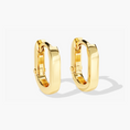 Load image into Gallery viewer, Modern Bold Oval Huggie Hoop Earrings