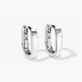 Load image into Gallery viewer, Modern Bold Oval Huggie Hoop Earrings