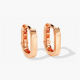 Load image into Gallery viewer, Modern Bold Oval Huggie Hoop Earrings