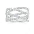 Multi-Band Criss-Cross Moissanite Wrap Ring