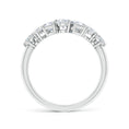 Multi-Shape Moissanite Contoured Wedding Band