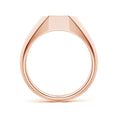 Octagon Pavé Moissanite Octagon Men's Signet Ring