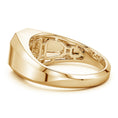 Octagon Pavé Moissanite Octagon Men's Signet Ring