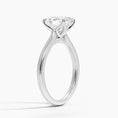 Oval Cut Petal Prong Solitaire Moissanite Engagement Ring