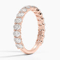 Oval Cut Three-Quarter Moissanite Wedding Band