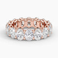 7.0CT Oval Eternity Moissanite Wedding Band- 5.0 mm