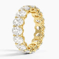 7.0CT Oval Eternity Moissanite Wedding Band- 5.0 mm