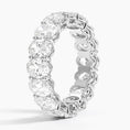 Oval Eternity Moissanite Wedding Band- 5.0 mm