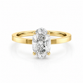 Oval Lab-Grown Diamond Solitaire Engagement Ring