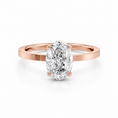 Oval Lab-Grown Diamond Solitaire Engagement Ring