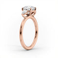 Oval Lab-Grown Diamond Three Stone Pear Side Stones Engagement Ring