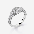 Pavé Moissanite Signet Ring