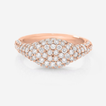 Pavé Moissanite Signet Ring
