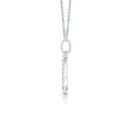 Pavé Moissanite Crescent Moon Pendant Necklace