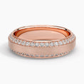 6.0 mm Eternity Moissanite Edges Matte Men’s Wedding Band