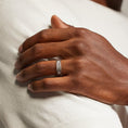 6.0 mm Eternity Moissanite Edges Matte Men’s Wedding Band