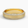 6.0 mm Eternity Moissanite Edges Matte Men’s Wedding Band