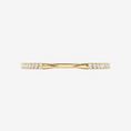 Pavé Moissanite Claw Stacking Open Ring-1.5 mm