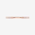 Pavé Moissanite Claw Stacking Open Ring-1.5 mm