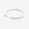 Pavé Moissanite Claw Stacking Open Ring-1.5 mm