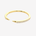 Pavé Moissanite Claw Stacking Open Ring-1.5 mm