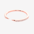 Pavé Moissanite Claw Stacking Open Ring-1.5 mm