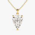 Load image into Gallery viewer, Pear Cut Moissanite Solitaire Pendant Necklace