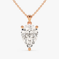 Load image into Gallery viewer, Pear Cut Moissanite Solitaire Pendant Necklace