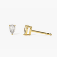 Load image into Gallery viewer, Pear Cut Moissanite Stud Earrings